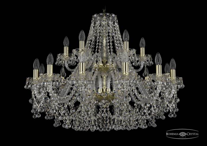 Подвесная хрустальная люстра 1409 Bohemia 1409/12+6/300/2d G