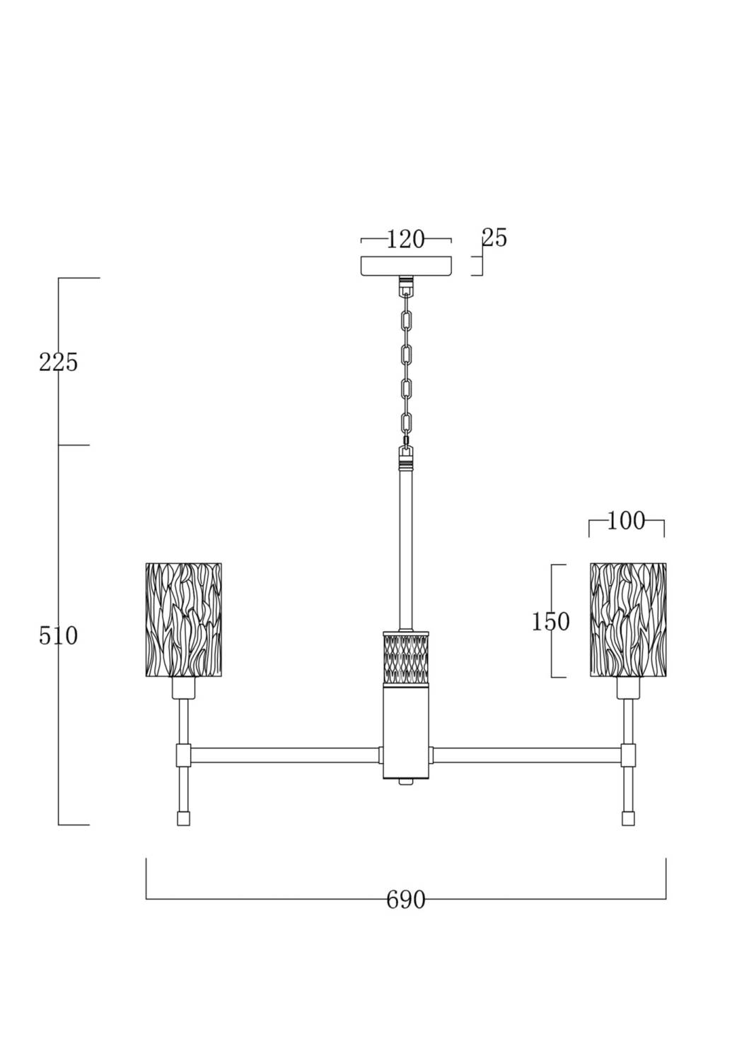 Подвесная люстра Freya Elsa FR5133PL-06CH
