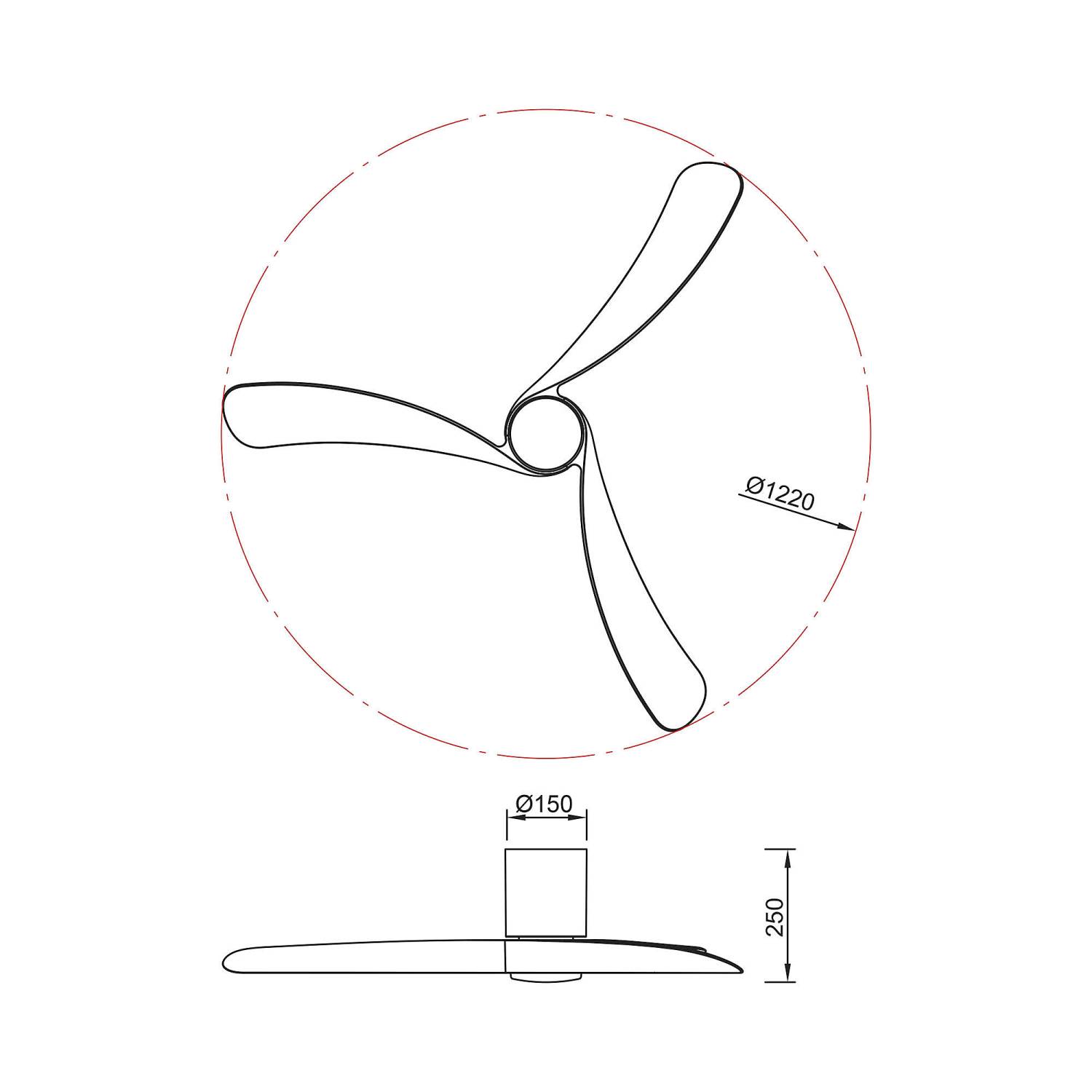 Люстра-вентилятор Mantra Nemo 9048