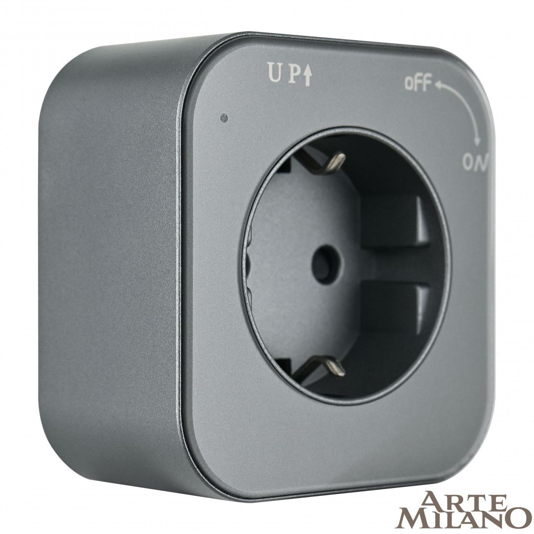 Трековая розетка Arte Milano Am-track-sockets 380022TS/ES Grey