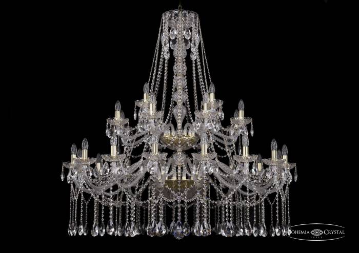 Подвесная хрустальная люстра 1413 Bohemia 1413/16+8+4/460/2d G
