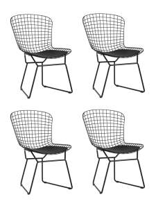 Комплект стульев Stool Group Bertoia BTY-18-P6 BL/BL X4