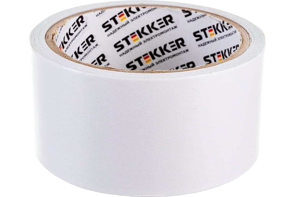 Скотч двусторонний на полипропиленовой основе Stekker INTP6-48-10 39147