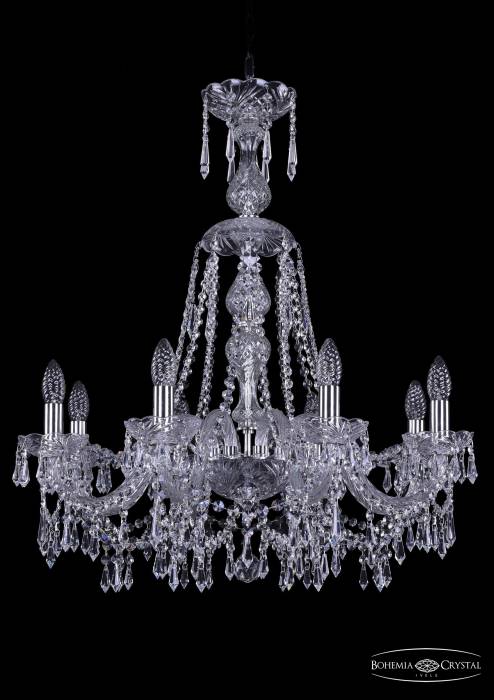 Подвесная хрустальная люстра 1403 Bohemia 1403/8/240/XL-75 Ni