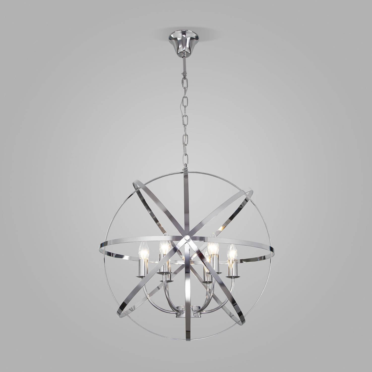 Подвесная люстра Eurosvet Santi 60139/6 хром Smart