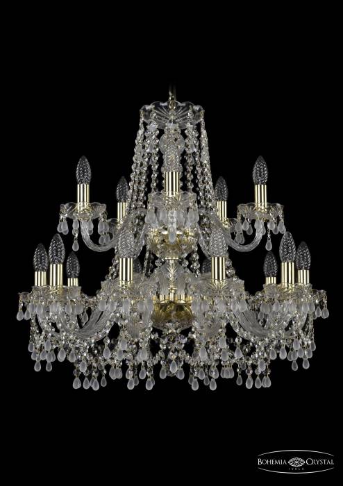 Подвесная хрустальная люстра 1410 Bohemia 1410/10+5/240/2d G V0300