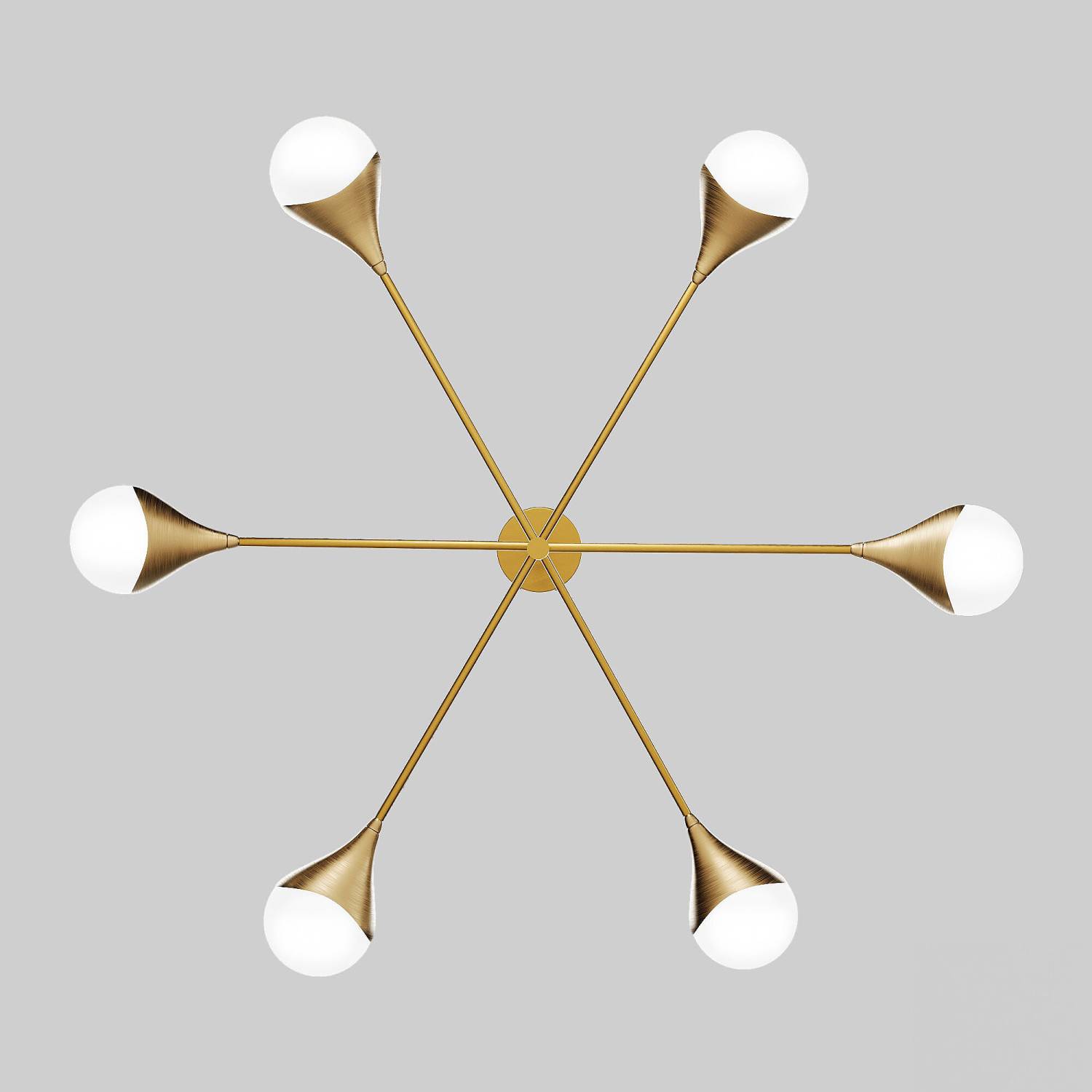 Потолочная люстра Eurosvet Calyx 60168/6 латунь