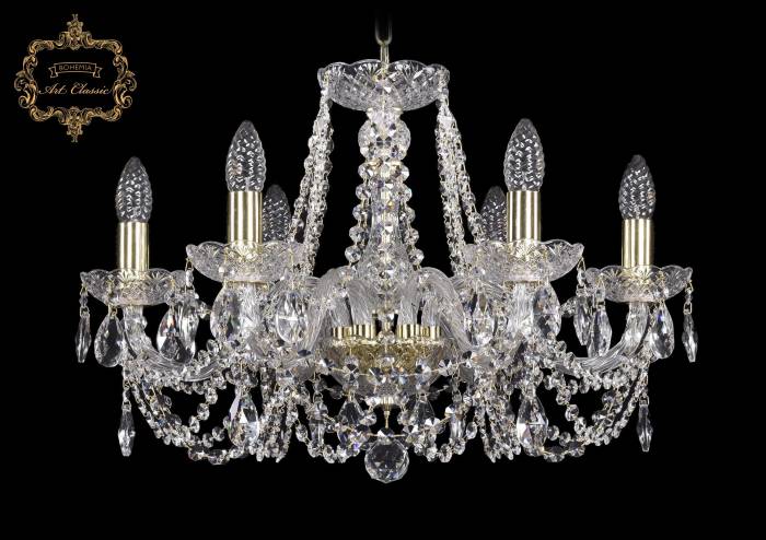 Подвесная хрустальная люстра 11.11 Art Classic 11.11.6.195.Gd.Sp