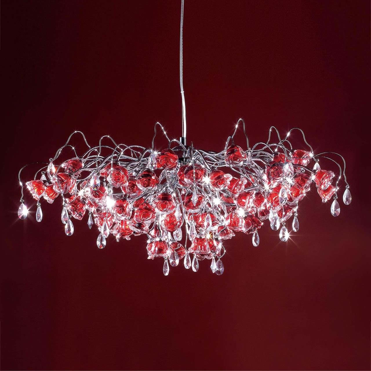 Люстра подвесная с цветочками Rosa EL325P17.2 Citilux