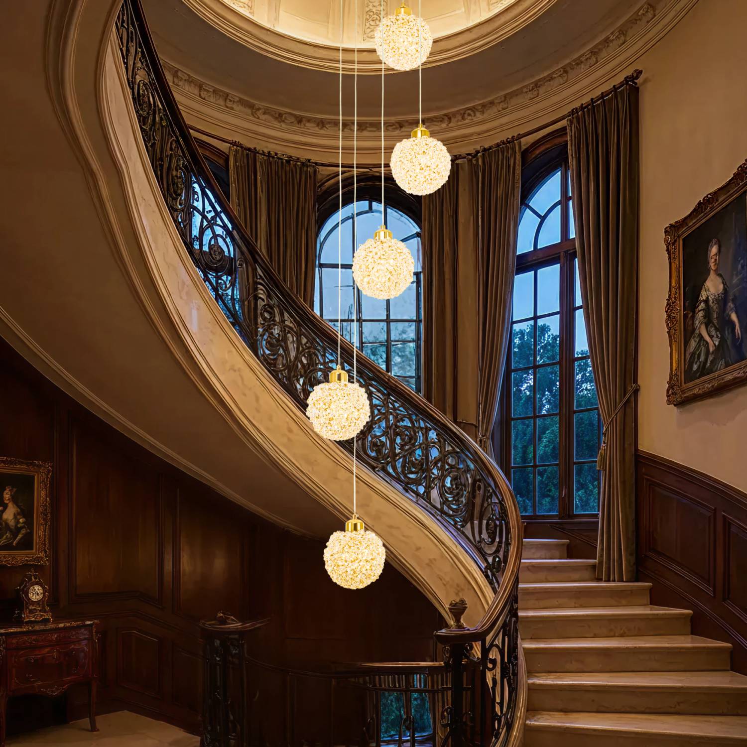 Люстра каскадная Citilux Cloudy CL323052