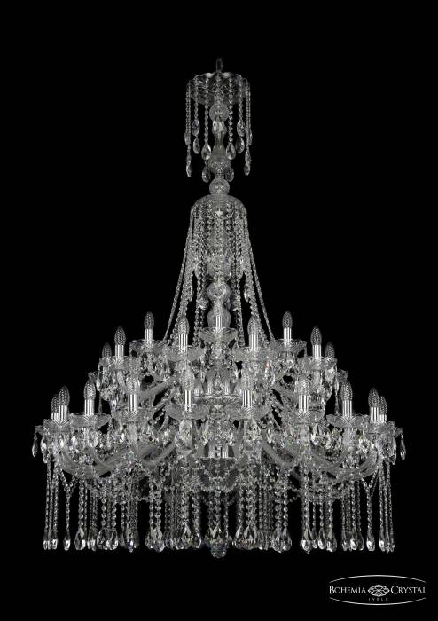 Подвесная хрустальная люстра 1413 Bohemia 1413/20+10+5/400/XL-164/2d Ni