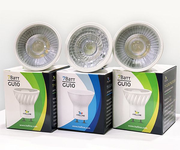 Светодиодные лампочки Italline TP GU10/7W/4000K (LED)  (Сменная лампа 7   (макс.)Вт)  (4000K) 