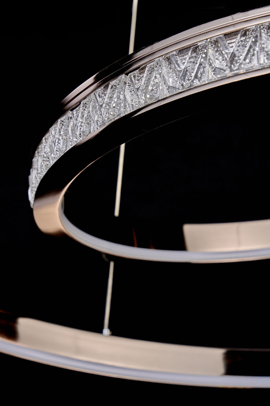 Подвесная люстра LEON Aida LE7707/600Z Black Chrome