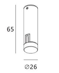 Потолочный крепеж к системе FANTOM Italline IT010-4015 black