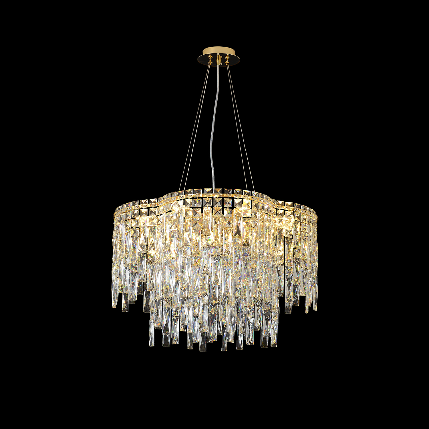 Подвесная люстра Crystal Lux Abril ABRIL SP12 GOLD