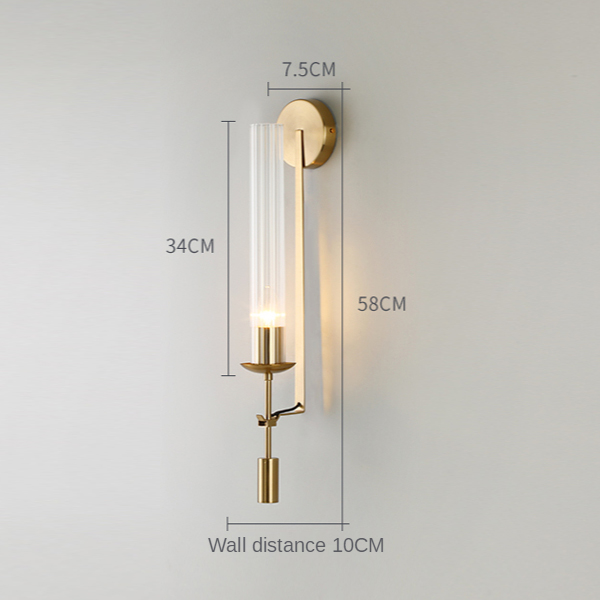 Настенное бра Delight Collection Wall lamp 88043W brass