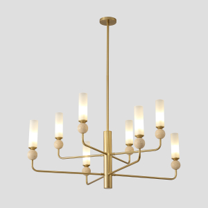 Люстра на штанге Crystal Lux Simply SIMPLY SP8 BRASS