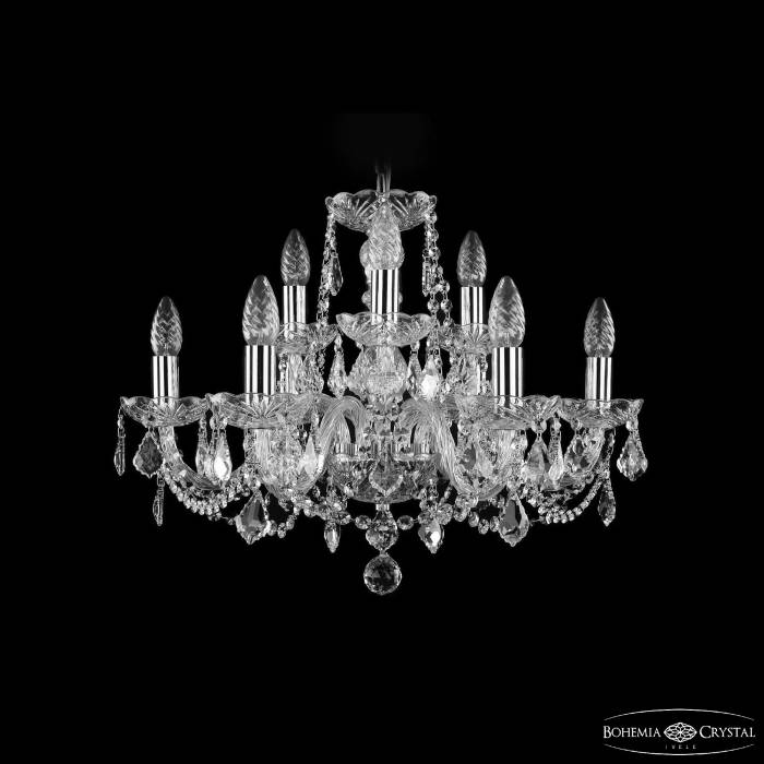 Подвесная люстра Bohemia 1402 1402/6+3/195 Ni Leafs