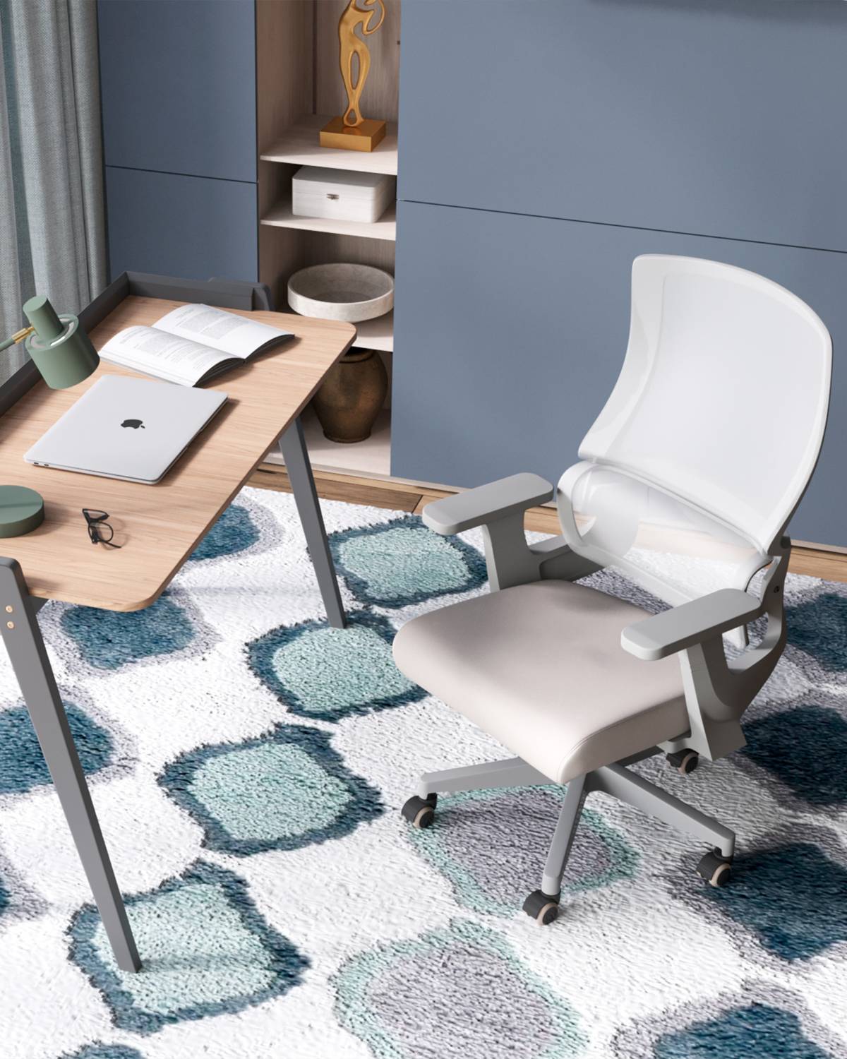 Кресло офисное Stool Group Argo WH-978BG grey