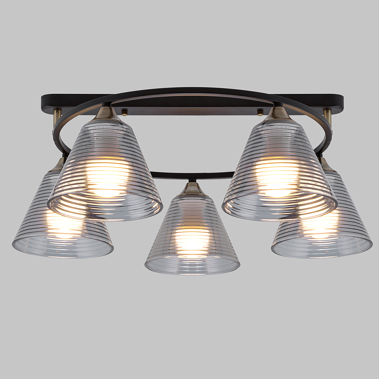 Люстра потолочная 5*Е27 MD.5948-5-S-BK+AB