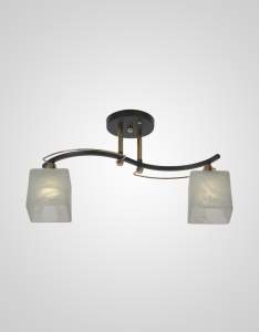 Потолочная люстра Мелодия Света Cube P5535-2 BK+GD 000029939