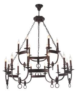 Люстра многоярусная Suerte SUERTE BROWN SP12+6 Crystal Lux