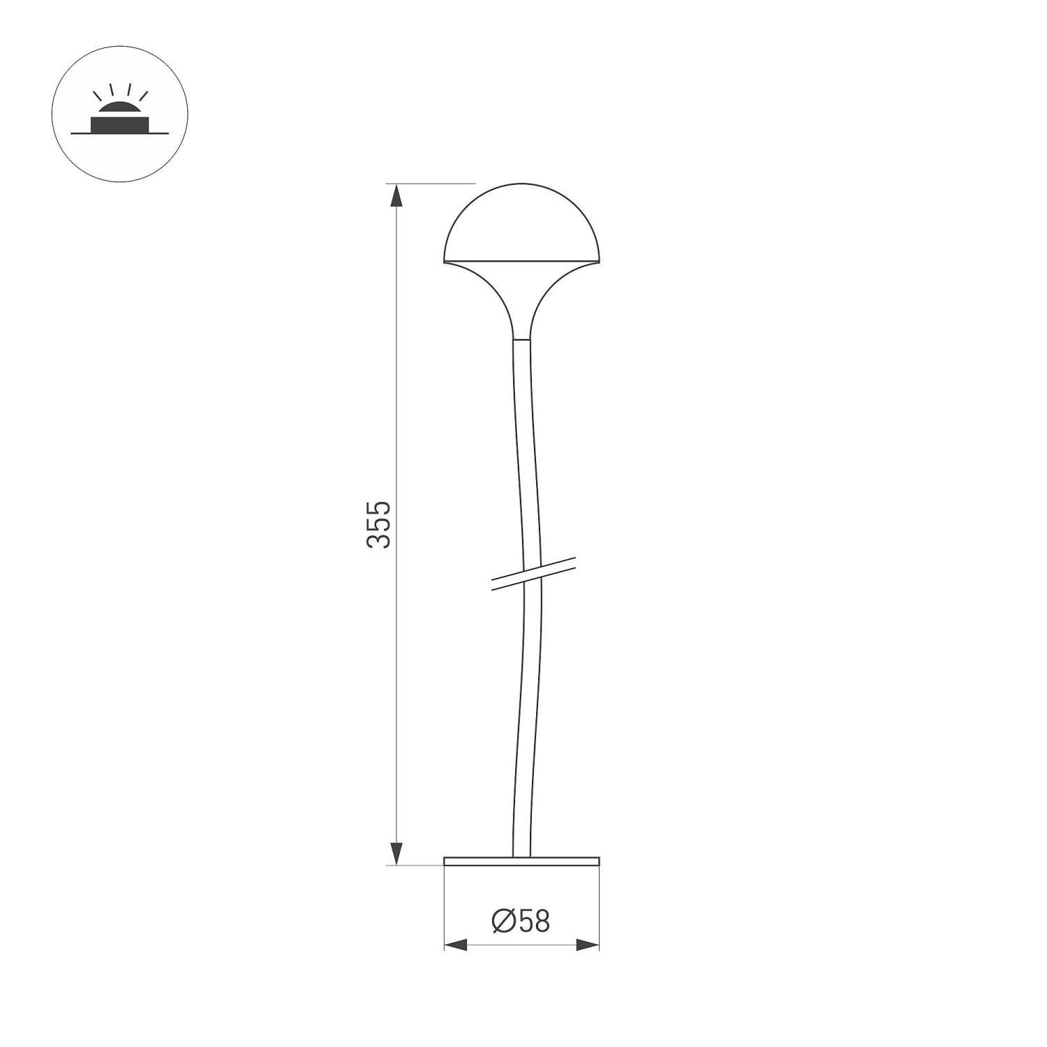 Грунтовый светильник Arlight Mucena 050669
