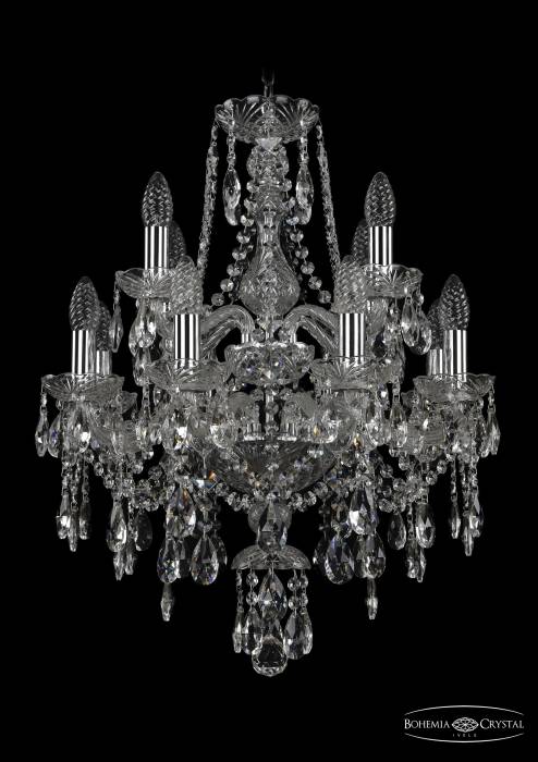 Подвесная хрустальная люстра 1415 Bohemia 1415/8+4/165/2d Ni