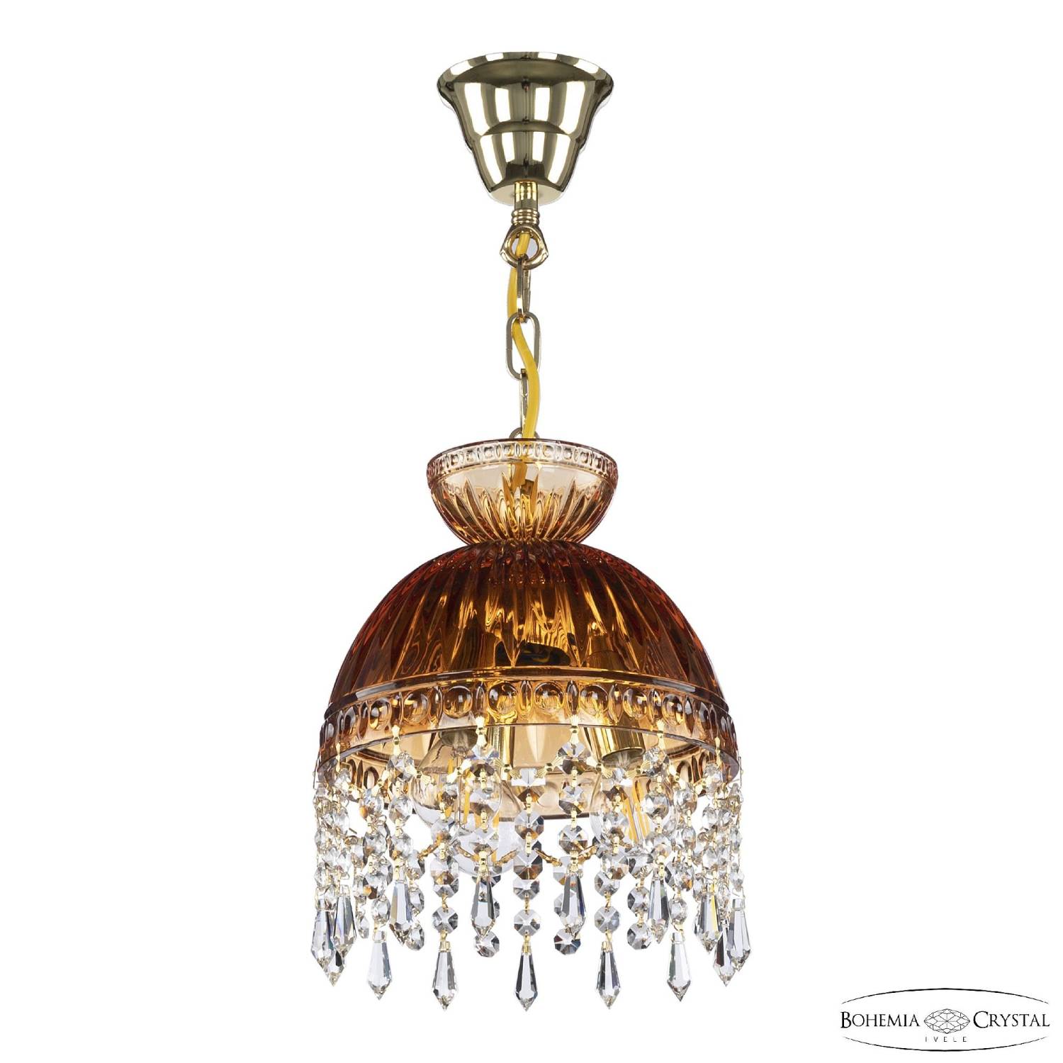 Светильник подвесной Bohemia 5478 5478/22 G Amber/M-1G Drops