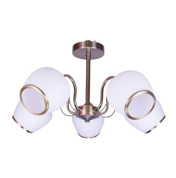 Потолочная люстра ЭкономСвет 12133 12133/5AB WT