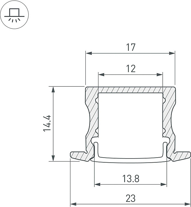 Профиль Arlight Arh-Line 044265