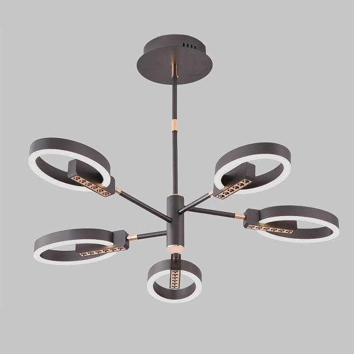 Люстра светодиодная потолочная, 90Вт, пульт ДУ, 3200К+6500К PLC-7056-720