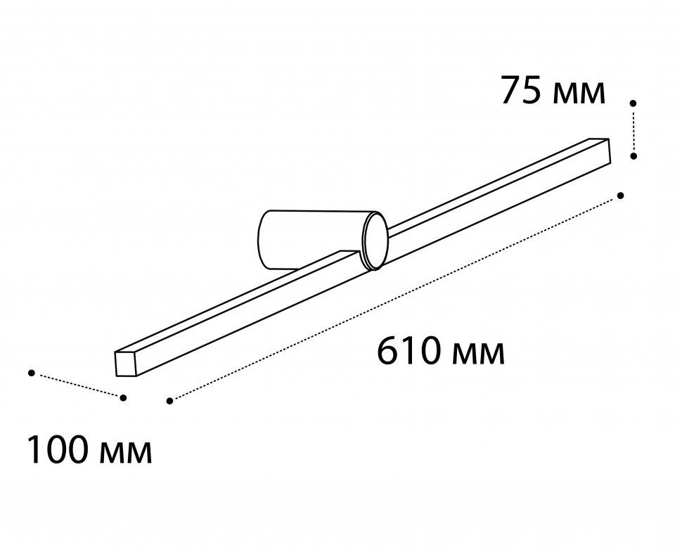 Подсветка зеркал и полок Italline IT01-1070 white