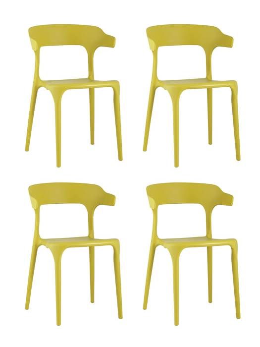 Комплект стульев Stool Group Neo SL-7082 yellow 90208 X4