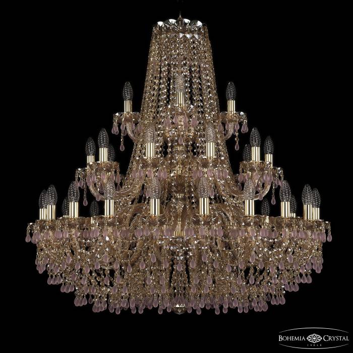Подвесная хрустальная люстра 1410 Bohemia 1410/20+10+5/360/3d G V7010 M721