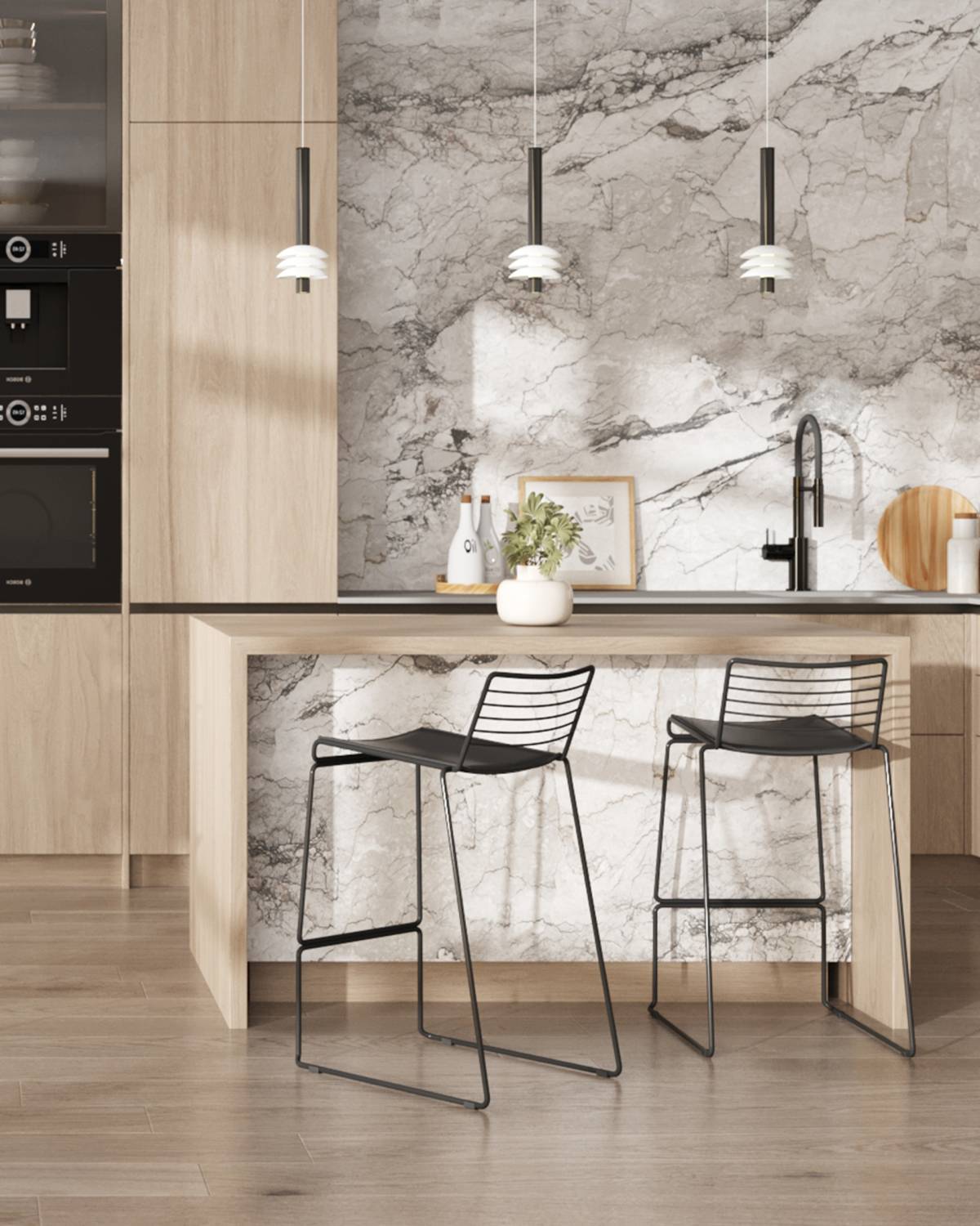 Полубарный стул Stool Group Danny DN-S26 BL/BL