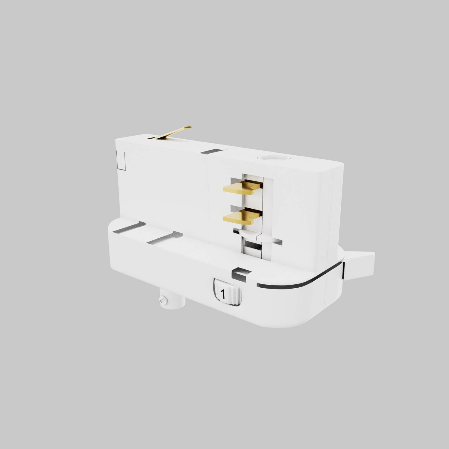 Трековое крепление Maytoni Accessories for tracks Trinity TRA005-3-A-W Трековое крепление Maytoni Accessories for tracks Trinity TRA005-3-A-W