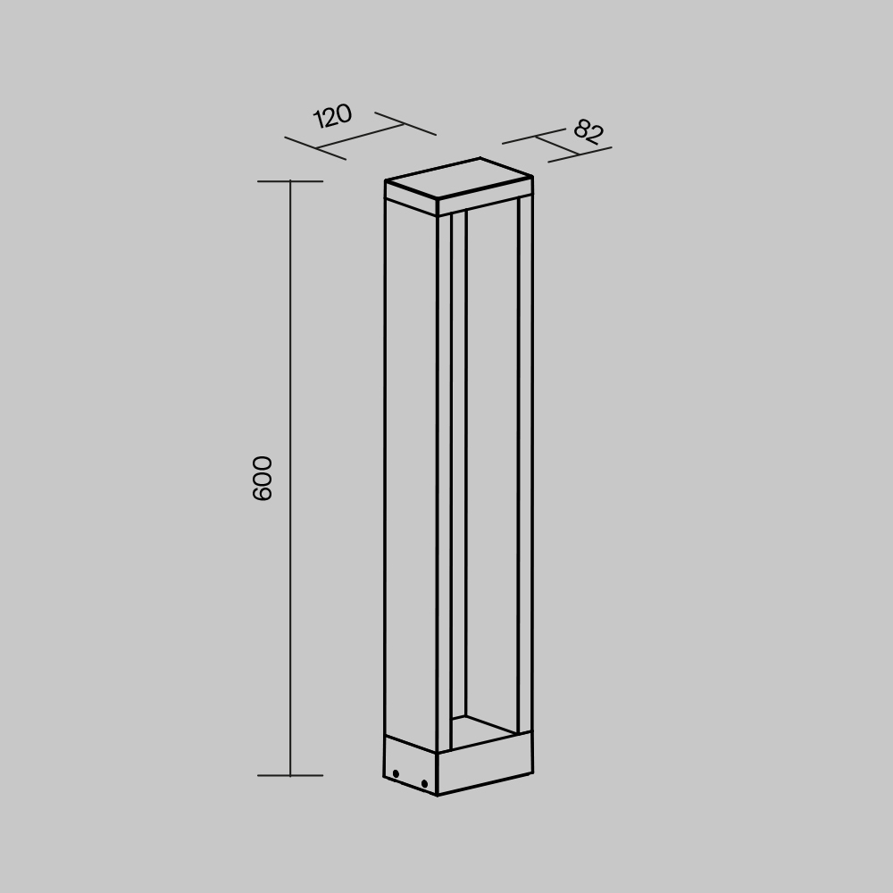 Уличный наземный светильник Maytoni Goll O462FL-L10GF3K