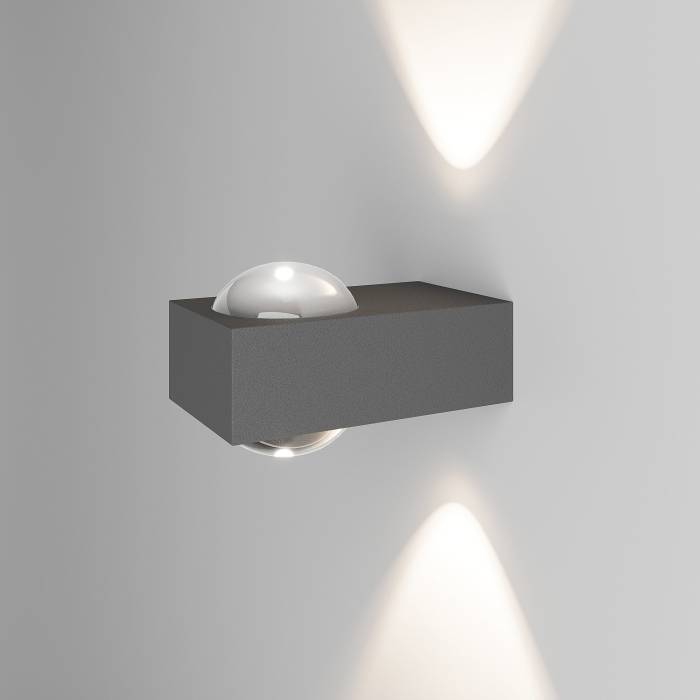 Уличный настенный светильник Elektrostandard Lenses Lenses (35191/W) серый