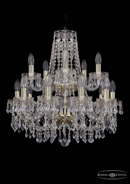 Подвесная хрустальная люстра 1403 Bohemia 1403/10+5/195/2d G