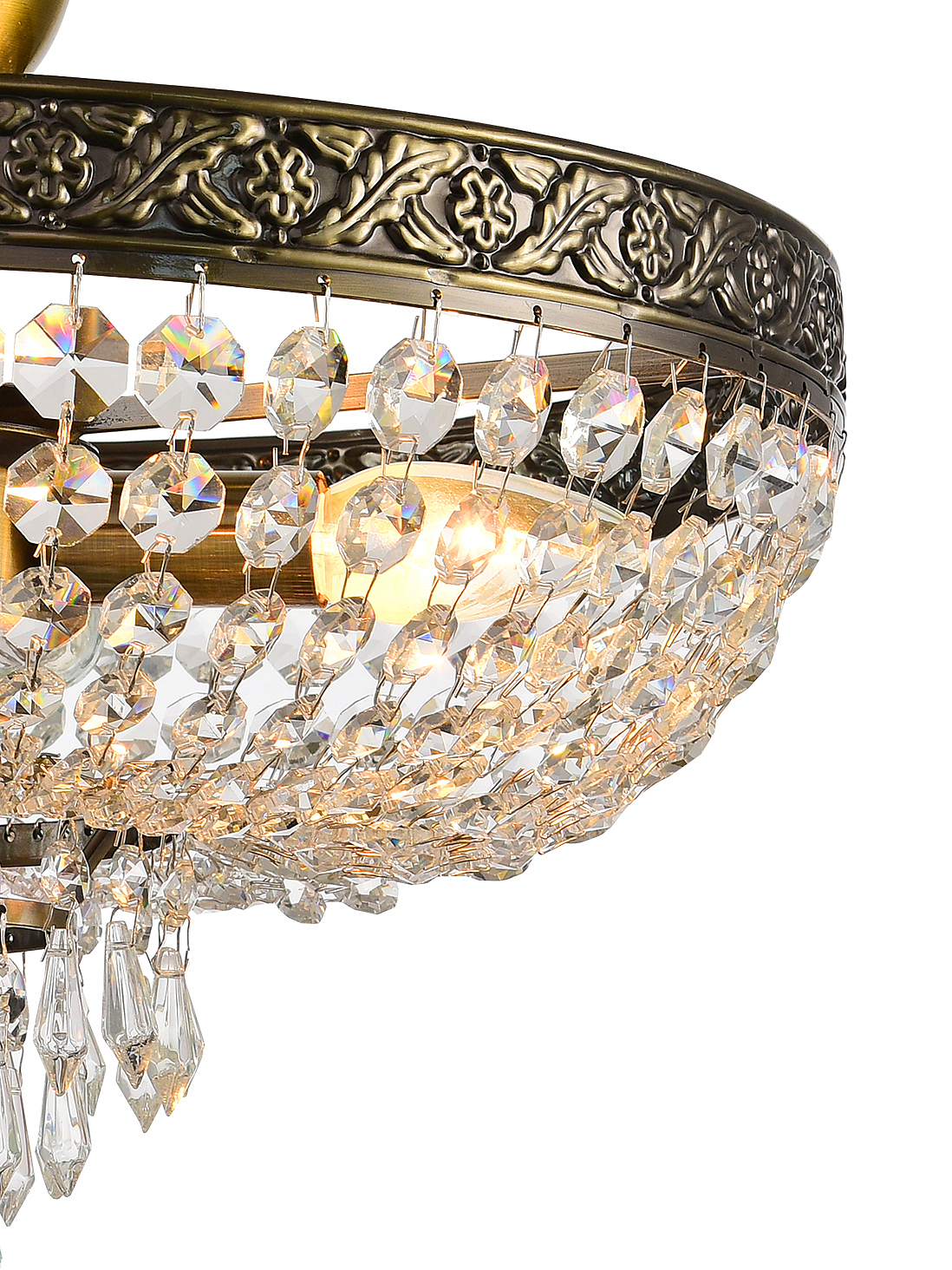 Потолочная люстра Natali Kovaltseva Barocco BAROCCO 81404/4C ANTIQUE