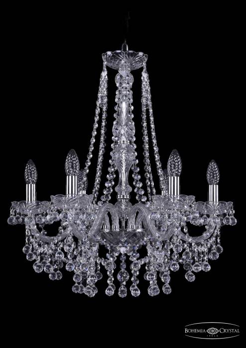 Подвесная хрустальная люстра 1409 Bohemia 1409/6/195/h-63 Ni