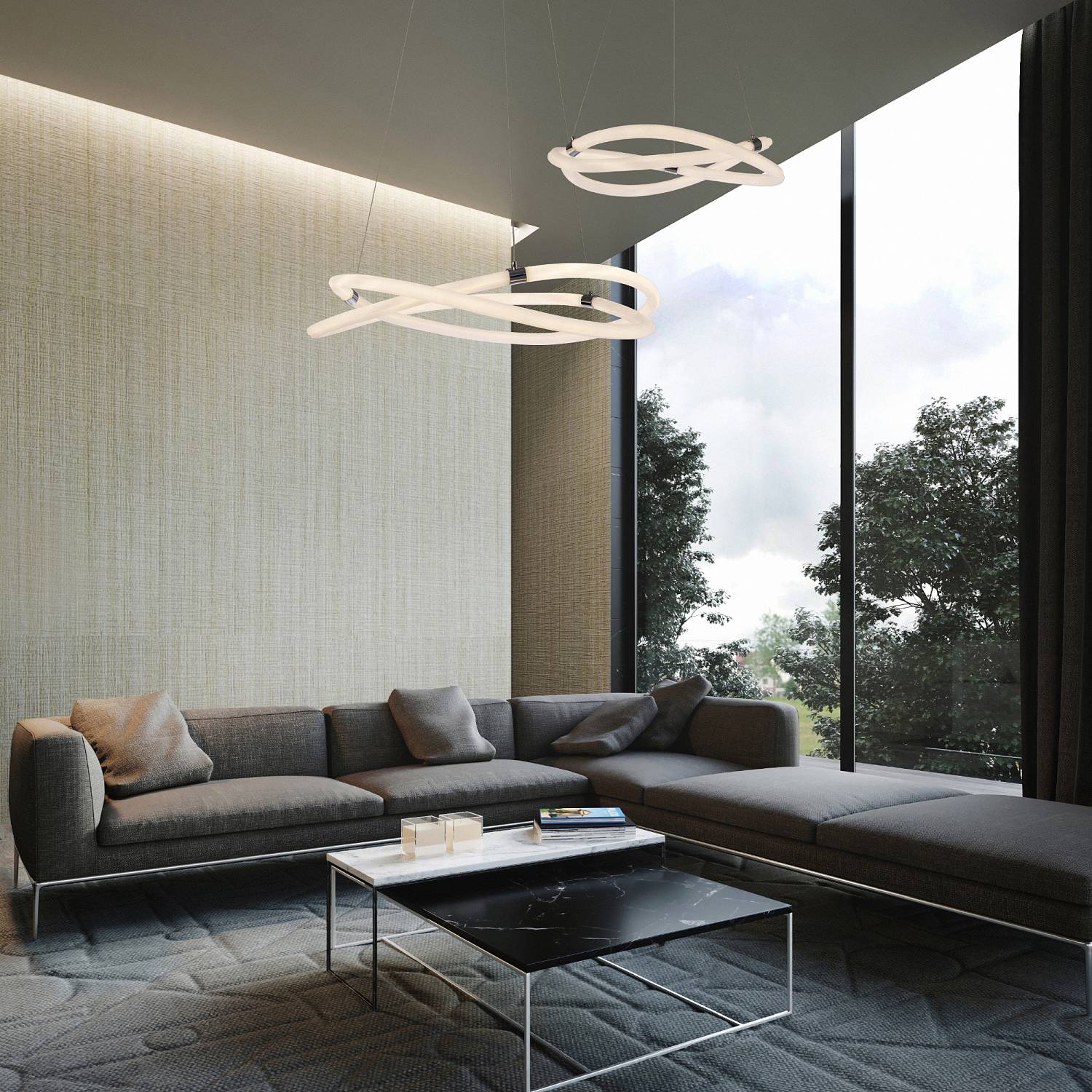 Подвесная светодиодная люстра Line Mantra 6607 Подвесная светодиодная люстра Line Mantra 6607