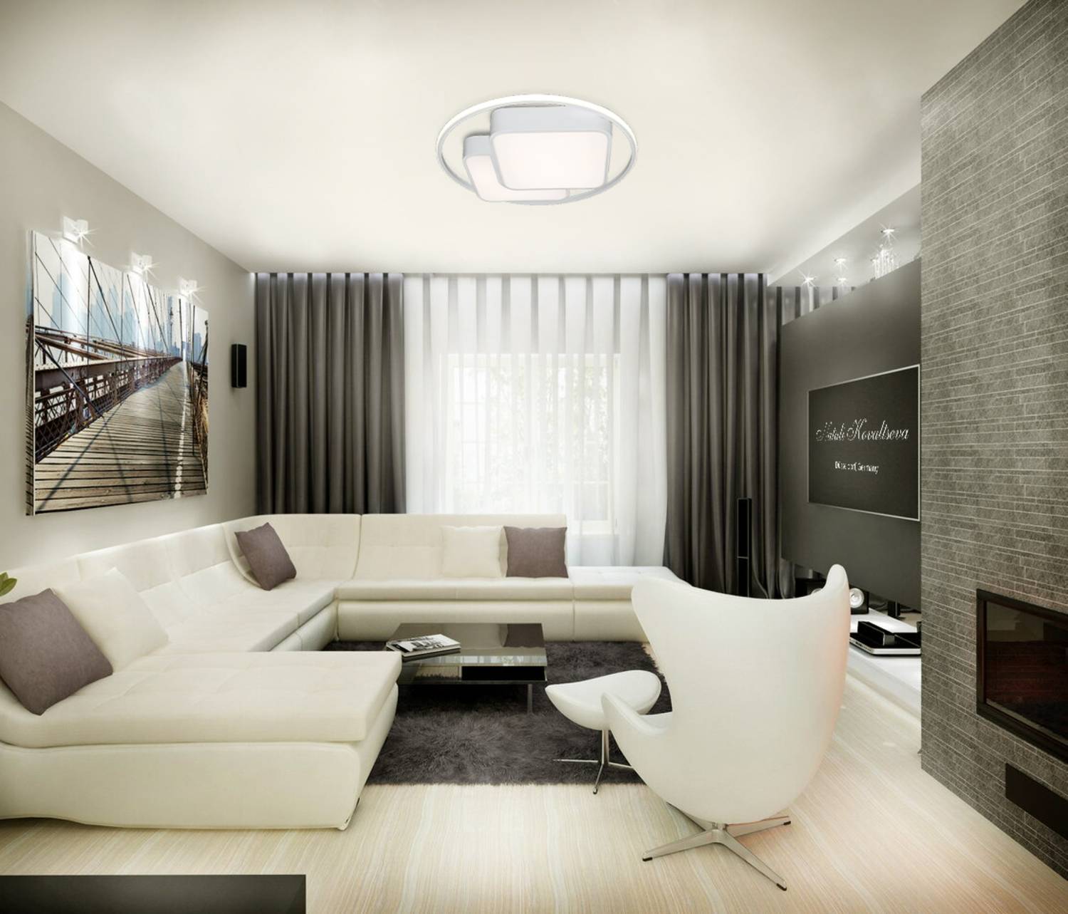 Потолочная светодиодная люстра High-Tech Led Lamps Natali Kovaltseva HIGH-TECH LED LAMPS 82002