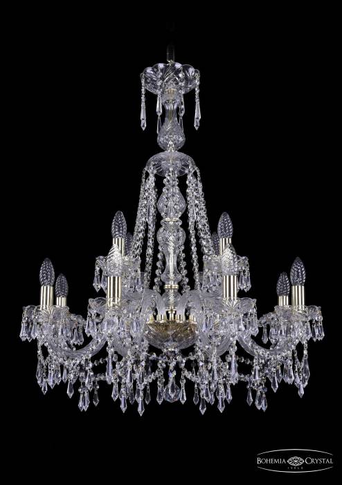 Подвесная хрустальная люстра 1403 Bohemia 1403/8+4/240/XL-80 G