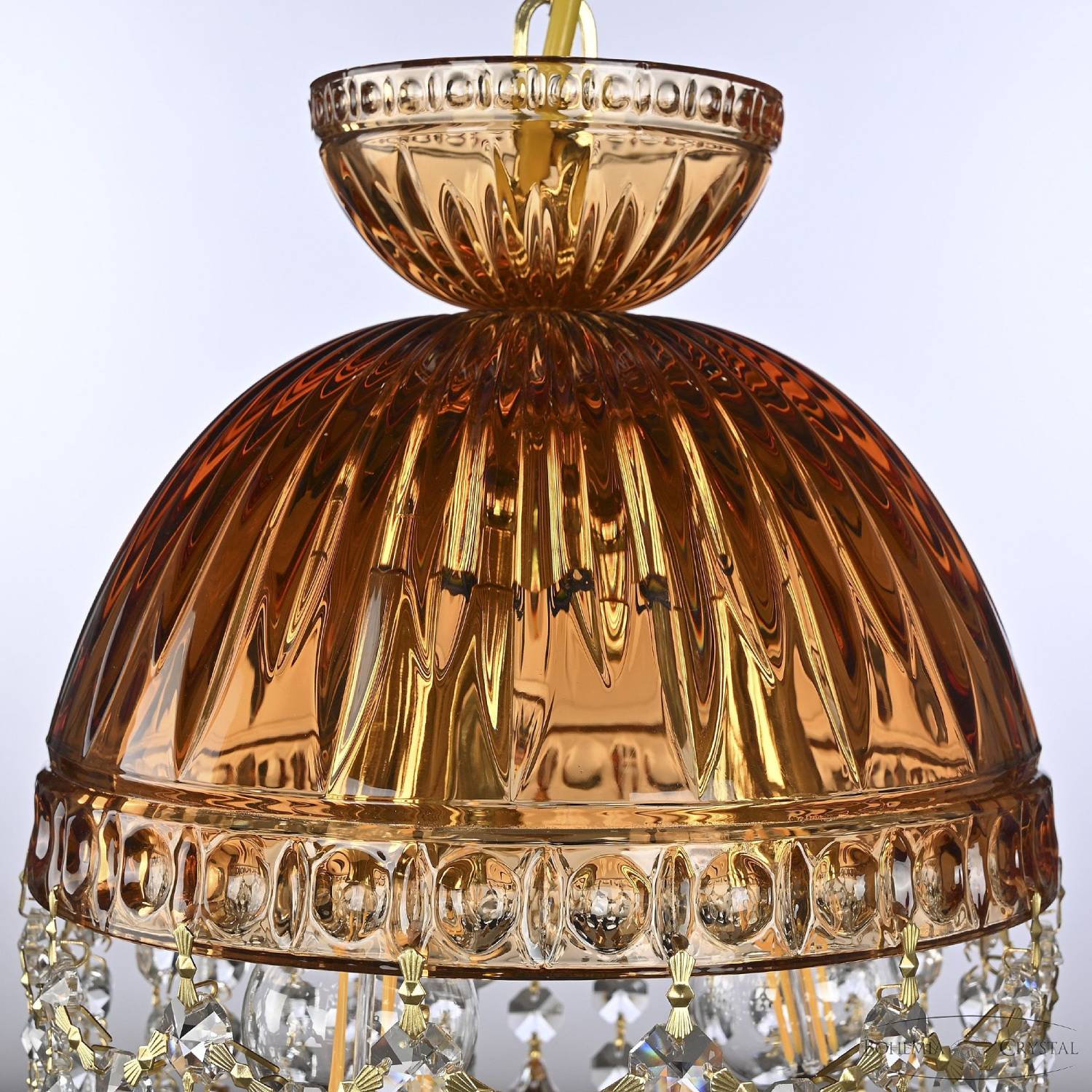 Светильник подвесной Bohemia 5478 5478/22 G Amber/M-1G Leafs K721