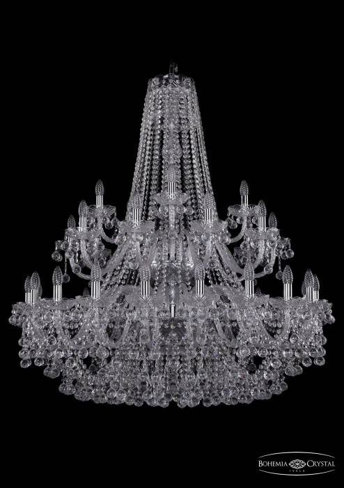 Подвесная хрустальная люстра 1409 Bohemia 1409/20+10+5/400/2d Ni