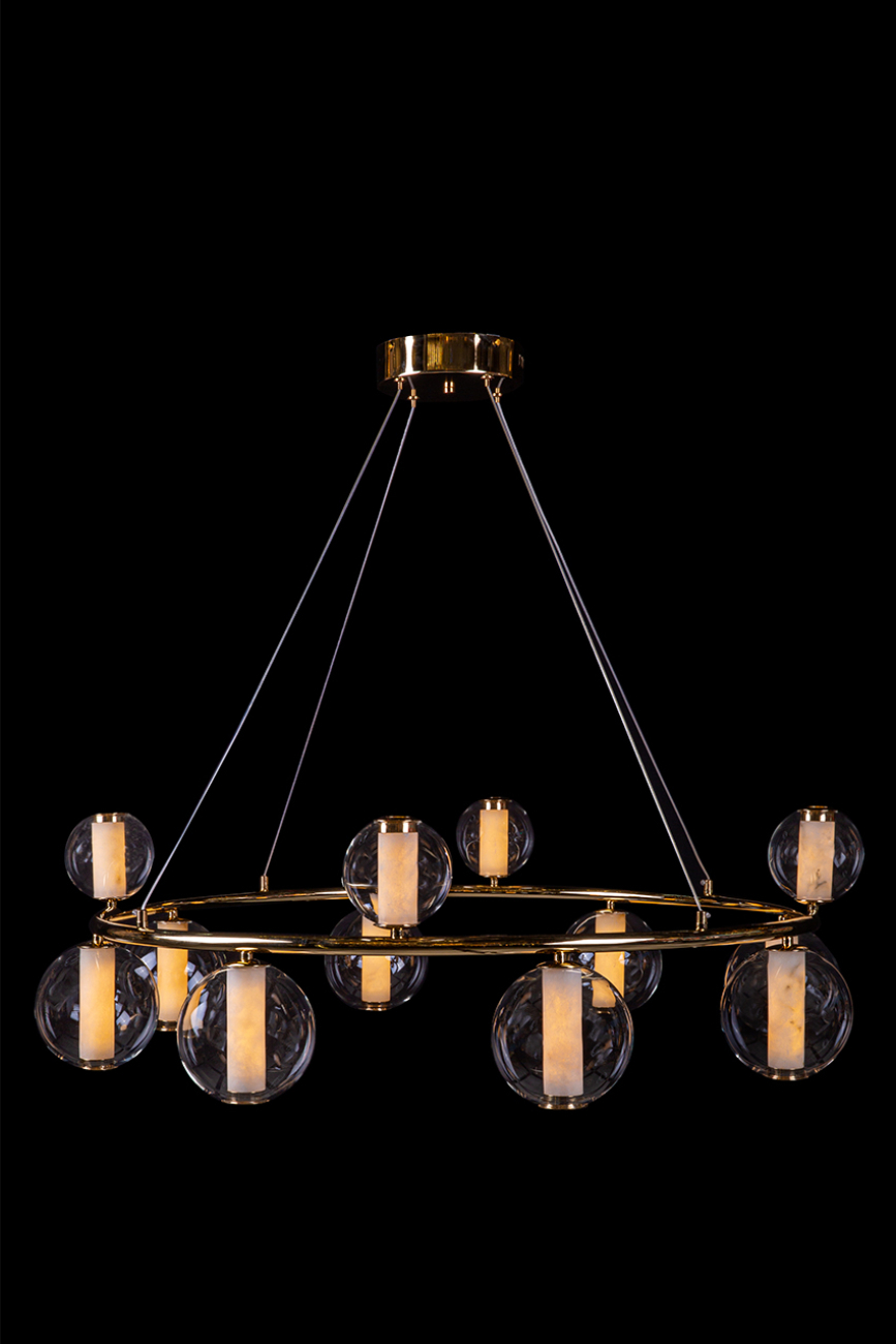 Подвесная люстра LEON Aurore LE7703/12 Gold