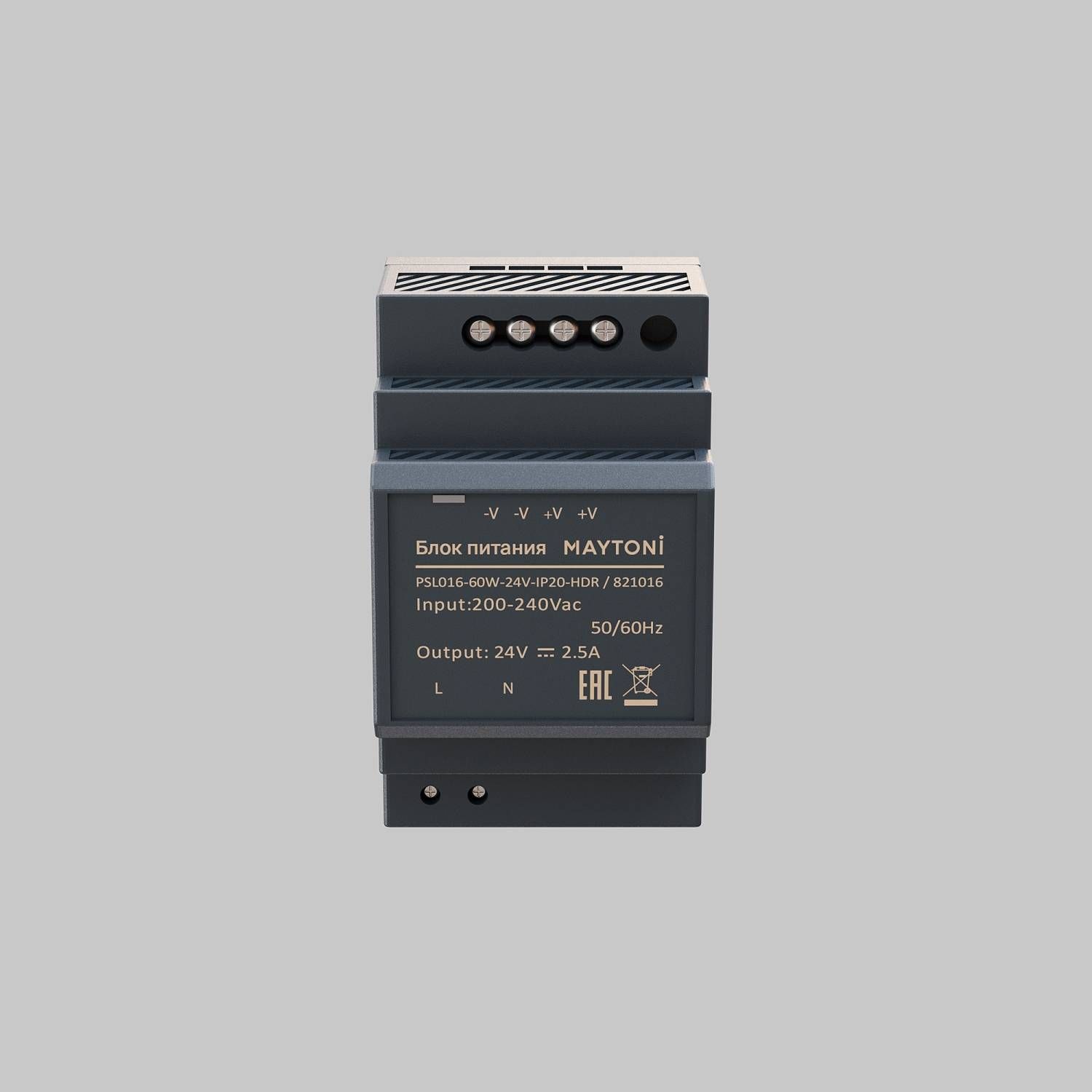 Блок питания PSL016 24В 60Вт IP20 Maytoni Блоки питания 24В 821016