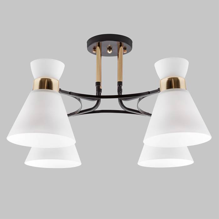 Люстра потолочная 4*Е27 MD.5692-4-S-COFFEE+FGD